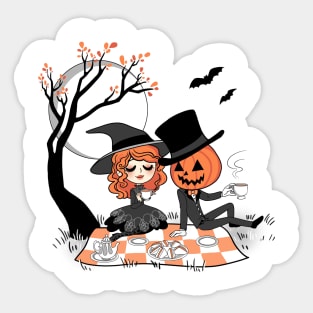 Spooky Tea Party Sticker